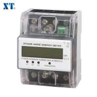 Three phase din rail programmable energy meter XTM024  ( ENERGY METER EXPERT )